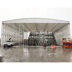 Tente escamotable imperméable et résistante aux UV, auvent de stockage instantané pour chantiers de construction et abri d'urgence - Product Image 3