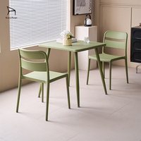 Table à manger carrée légère du fabricant, imperméable pour intérieur, extérieur, patio, balcon