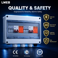 Tedora Smart Home Solaire DC Combiner Box 4P 500V Surge Protector pour TUV 4P Ac/DC Voltage Amp Protective Device Ac Surge Surge