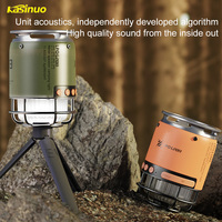 Altoparlante BT Portatile Kasinuo G03 10W, Batteria 2000mAh, BT5.3, IPX5 Impermeabile, con Illuminazione per Campeggio all'Aperto