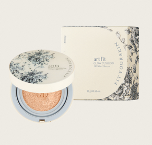 ARTFIT Glow Cushion 21 Pale Rose Korean Dewy <b>Base</b> <b>Makeup</b> Long Lasting Brightening Coverage Foundation SPF Cushion - Product Image 3