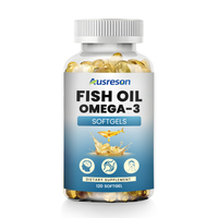 Gélules d'huile de poisson oméga-3 SPL OEM, véganes, halal, compléments naturels pour adultes