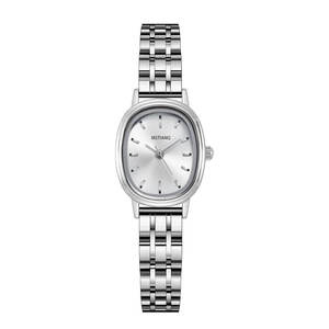 Reloj de banda de acero inoxidable de lujo de gama alta para mujer con estilo Simple, esfera pequeña ovalada, movimiento de cuarzo, luz de nicho, venta al por mayor - Product Image 5
