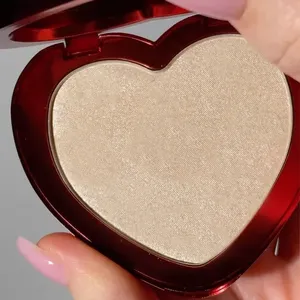 OEM Makeup Private Label Cream Highlighter Loose Elastic Heart-Shaped Highlighter Powder Pressed Highlighter And Contour