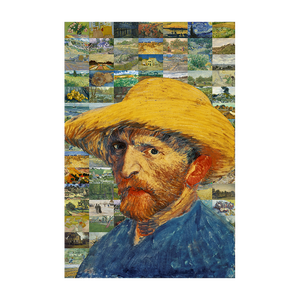 Tùy Chỉnh 1000 Mảnh Van Gogh Tự Chân Dung Ghép Hình Câu Đố Màu Xám Thẻ 700X500 Phim Hoạt Hình Đồ Chơi Sản Xuất Giấy Trò Chơi Cho Người Lớn Giáo Dục - Product Image 1