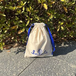 Wholesale Eco Fabric Dust <b>Pouch</b> Small Canvas Packaging Custom Logo Printed Jewelry <b>Pouch</b> Cotton <b>Drawstring</b> Bag - Product Image 6