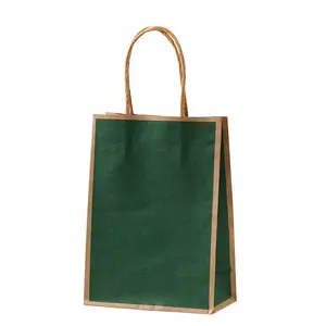 Professional Manufacturer Multi Color Portable Food Pack Kraft Paper Flat Bottom Bags