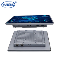 Panel de pantalla táctil capacitiva de 15 pulgadas, tablet pc industrial integrada todo en uno con J1900