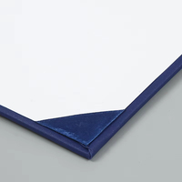 Couverture de dossier de certificat en carton de diplôme A4 de document de logo d'aluminium d'impression personnalisée