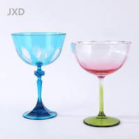 JUXINDA Verre à vin en plastique finition dépolie Gobelet réutilisable et durable sans BPA pour bar de mariage événements de fête en plein air Logo personnalisé