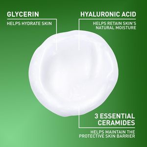 Nettoyant visage hydratant 100% USA pour peaux sèches avec acide hyaluronique, céramides et glycérine - Product Image 4