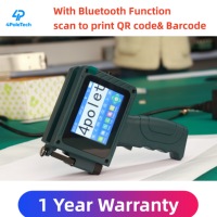 4POLETECH Nueva Mini Impresora Portátil Wifi con Asa, Máquina de Codificación de Fecha y Logotipo, Impresora de Inyección de Tinta con Asa