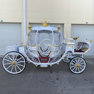 Calèche de Mariage de Luxe Style <span class=keywords><strong>Cendrillon</strong></span>, Calèche Tirée par des Chevaux pour Événements de Mariage et Services de Location - Product Image 4