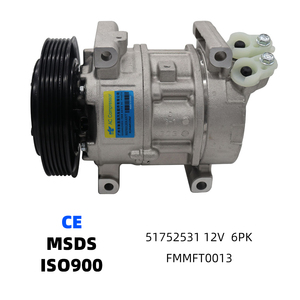 คอมเพรสเซอร์แอร์ 51752531 คอมเพรสเซอร์แอร์รถยนต์ 12V 6PK สำหรับรถยนต์อัลฟาโรมิโอ 147 156 - Product Image 1