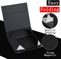 Boîtes cadeaux magnétiques personnalisées avec logo, grand format, pliables, boîte cadeau de luxe pour anniversaire, Noël, avec votre propre design