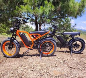 Vélo électrique Emtb <span class=keywords><strong>Retro</strong></span> 52v 1200W 20AH, vélo de route, vélo tout-terrain, pneu gras, vélo électrique 20 * 4.0, vélo de montagne électrique - Product Image 4