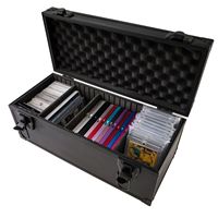 Boîte de rangement en alliage d'aluminium avec séparateurs amovibles et ajustables pour cartes gradées, cartes de sport, cartes Pokémon OEM/ODM