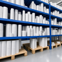 Étiquettes vierges en papier synthétique personnalisées, résistantes à l'eau et à l'huile, multi-tailles, autocollantes en rouleau pour bouteilles et pots de cosmétiques et de soins de la peau