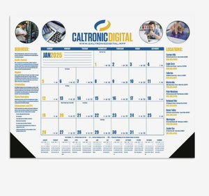 Calendriers de bureau multicolores personnalisés 2027, blanc et bleu, avec logo promotionnel, cadeau <span class=keywords><strong>en</strong></span> gros, articles de bureau professionnels de qualité supérieure - Product Image 4