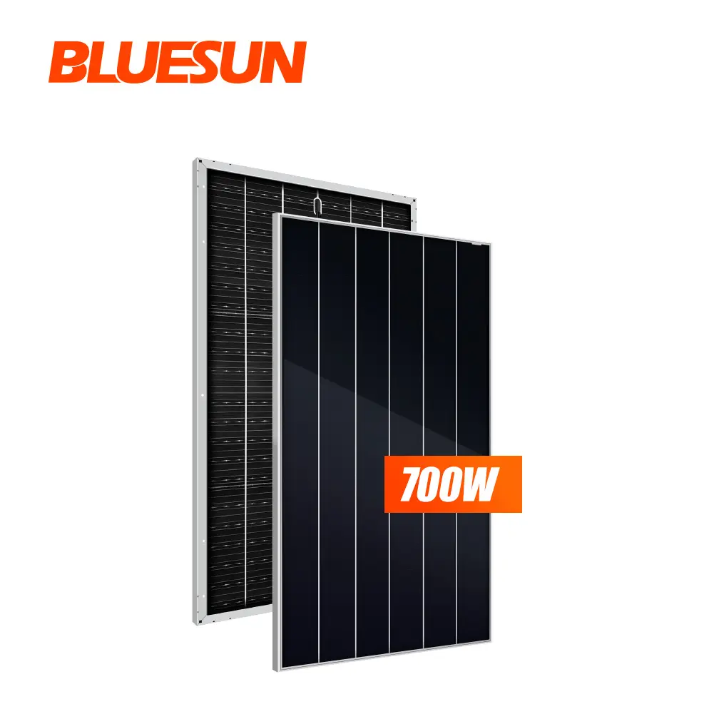 China mejor fabricación bluesun panel solar 500 vatios bluesun 600W 700W foto paneles voltaicos