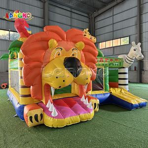 Parc animalier Hupfburg Château gonflable le plus vendu Maison de rebond gonflable populaire bon marché pour la fête des enfants - Product Image 5