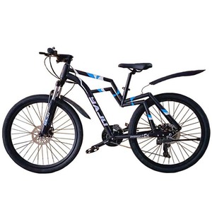 Vélo de montagne 26 pouces avec fourche à suspension, freins à disque doubles, jantes en alliage d'aluminium, unisexe, pour adultes - Product Image 3
