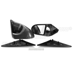 Un Par de Retrovisores Laterales Manuales Ajustables para Automóvil, para Honda Civic EG 2 Puertas 1992-1995, Aspecto de Fibra de Carbono/Negro - Product Image 6