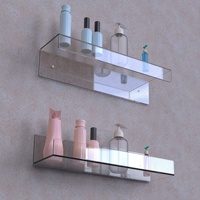 Étagères murales flottantes en acrylique transparent pour la cuisine ou la salle de bain