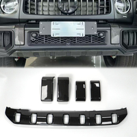 Diffuseur avant et couvre-pare-chocs avant-arrière en fibre de carbone sèche style B pour Mercedes Classe G W464 W465 G63 2019-2025+