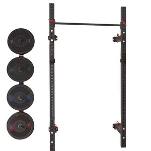 Support mural <span class=keywords><strong>pliable</strong></span> pour squats et tractions, avec plateforme pour le soulevé de charges - Product Image 5