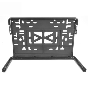 Cadre de plaque d'immatriculation de voiture européenne personnalisé, prix d'usine, cadre de plaque d'immatriculation semi-ouvert en plastique ABS - Product Image 6