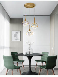 Lampu Gantung Linear Linear Led, Lampu Gantung Kristal Nordic Mewah Modern Lampu Gantung - Product Image 5