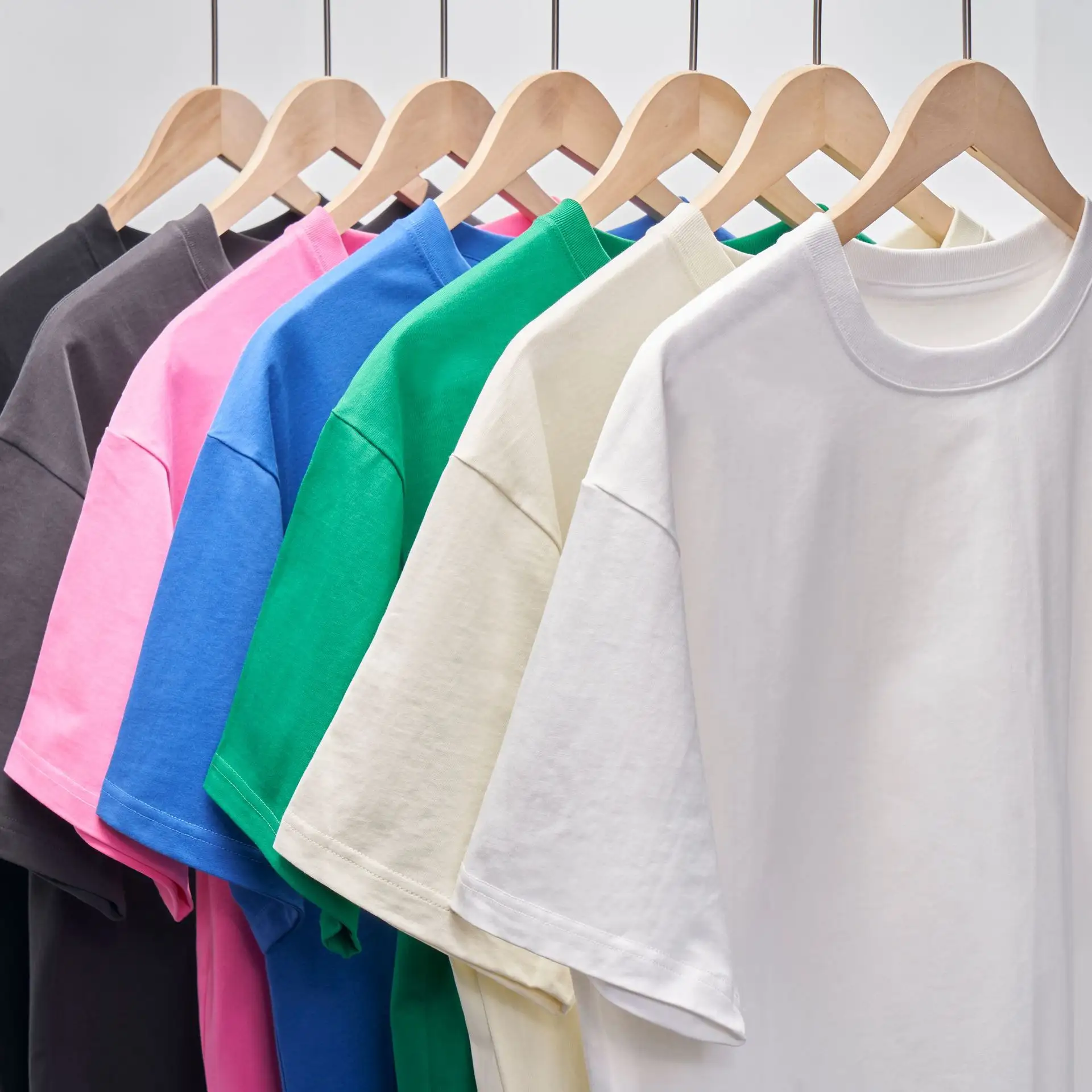 Custom Oversized Blank 270G Luxury T Shirt Unisex High Quality Manufacturer 100 % Cotton Drop Shoulder Heavyweight T-Shirt Men