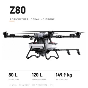 Dron de Pulverización Agrícola EFT Z80 80L, UAV con Doble Función de Pulverización y Esparcimiento de 120L, IP65, 149.9kg, Pulverizador para Cultivos Agrícolas - Product Image 1