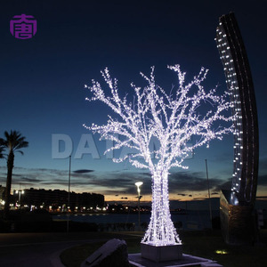 Arbre en cristal LED lumineux décoratif pour aménagement paysager et exposition extérieure de luxe pour festivals, avec effet de scintillement éclatant - Product Image 4