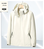 Blouson bomber unisexe d'hiver fin en polyester enduit de couleur unie, coupe-vent et imperméable