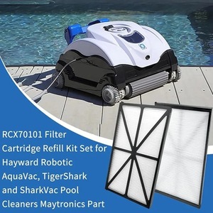 Kit de recharge de cartouches filtrantes RCX70101, 4 paquets, adapté aux aspirateurs de piscine Hayward Tiger Shark Maytronics - Product Image 6