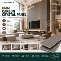 Panneau mural décoratif en cristal de carbone de 8 mm pour les salons de villas, murs de fond, projets de rénovation résidentielle