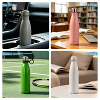Bouteille d'eau sport isotherme sous vide, grande capacité, design bouteille Coca-Cola, gobelet en acier inoxydable, édition de luxe multifonction