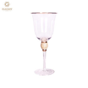 ヨーロッパゴールドリムロングステムダイヤモンドワイングラスシャンパンフルート飲みカクテルグラス - Product Image 3