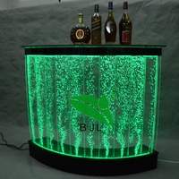 Comptoir de Bar à Café Lumineux Occasion / Mobilier de Bar à Cocktails LED Portable / Comptoir de Bar à Cocktails Mobile Lumineux à LED