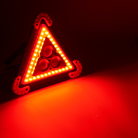 Lampe de travail COB multifonction, lampe de poche pour le camping, projecteur de recherche, lumière d'avertissement triangulaire rouge, lampe de secours