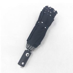 Paraguas Plegable Inverso de 3 Secciones con Mango de Linterna LED, Material de Lujo Resistente al Viento, con Tira de Seguridad y Puntos Reflectantes - Product Image 5