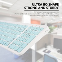 Clavier usb portable sans fil 2.4 ghz, avec technologie RF, vente en gros, pour ordinateur de bureau ou portable