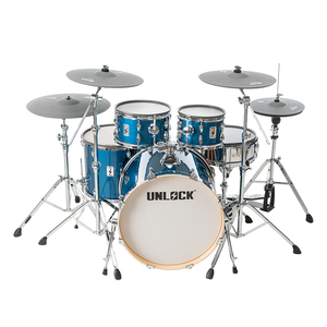 Ensemble de <span class=keywords><strong>batterie</strong></span> électronique Lightning Pro Blue Edition-Têtes maillées à 2 plis, échantillonnage réel et conception de câble unique | Studio/Gig Ready - Product Image 3