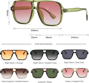 2026 Retro Vintage <b>Square</b> <b>Sunglasses</b> Y2K Polarized UV400 Trendy Colored <b>Frames</b> in White Clear Green Yellow for Men Women - Product Image 2