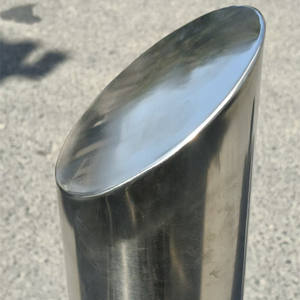 스테인리스 스틸 차선 규제봉 도로 제품, 교통 볼라드 및 주차 차단봉용 지면 파일 경고 포스트 - Product Image 4