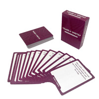 Jeux de cartes en carton personnalisés pour les fêtes, emballage en boîte couleur, loisirs et divertissements pour adultes