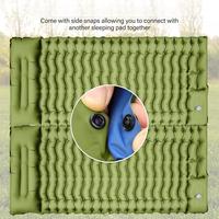 Matelas de Couchage de Camping avec Oreiller Intégré et Pompe à Pied Gonflable pour Randonnée Trekking et Tente