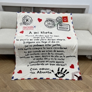 Hot Selling <strong>Memorial</strong> <strong>Blanket</strong> Thoughtful Sympathy Gift to Husband Wife Love Transfer <strong>Blanket</strong> - Product Image 6